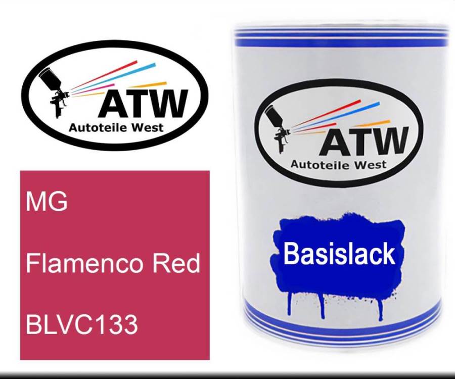 MG, Flamenco Red, BLVC133: 500ml Lackdose, von ATW Autoteile West.